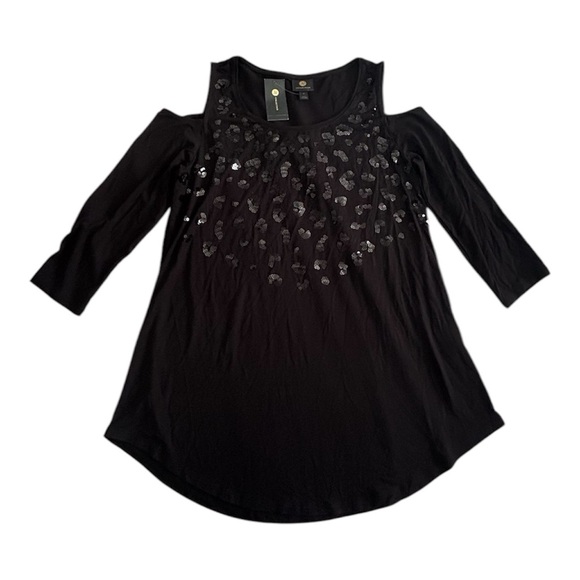 Jim Collection Black Long Sleeve Shirt – Size Medium brand new with tag - Picture 1 of 3